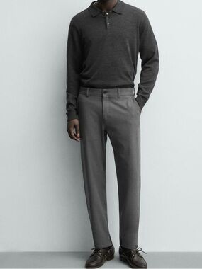 Mexx Grey flat front Dress Pants